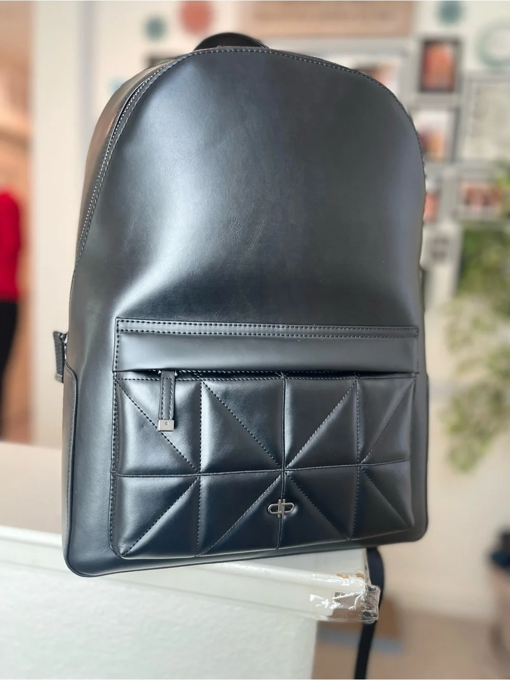 PEDRO  Quilted Front-Pocket  Backpack